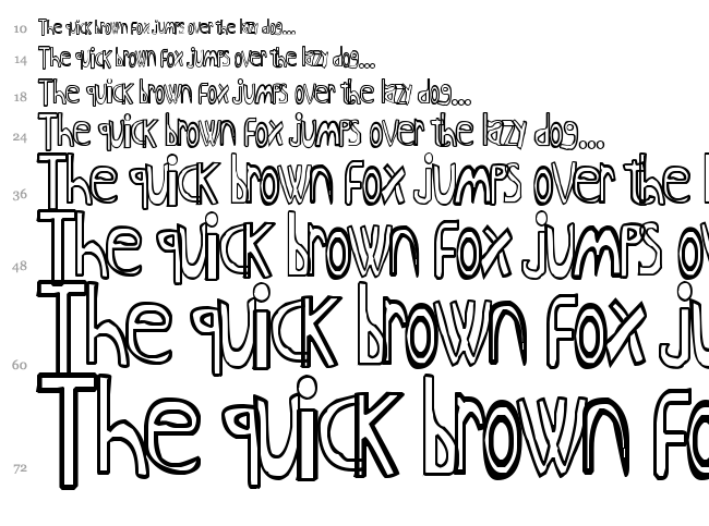 Anime I font waterfall